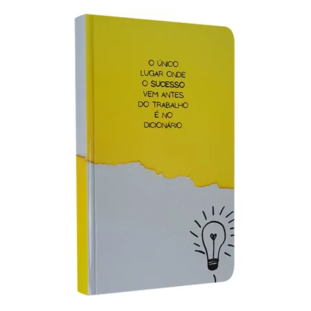 Caderno para Anotações sem Pauta | Lâmpada | Capa Dura